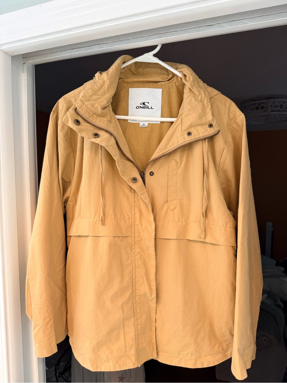 O'Neill Women's Honey Tan Hooded Utility Jacket